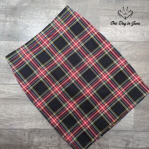 J.Crew Plaid Pencil Skirt Size 2